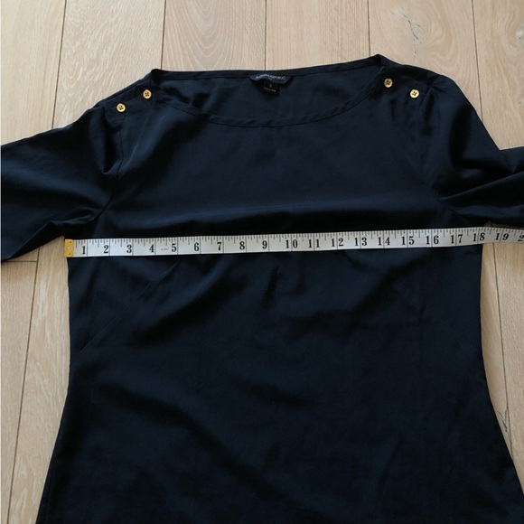 Banana Republic 3/4 Sleeve Blouse in Navy Size S - Picture 3 of 11